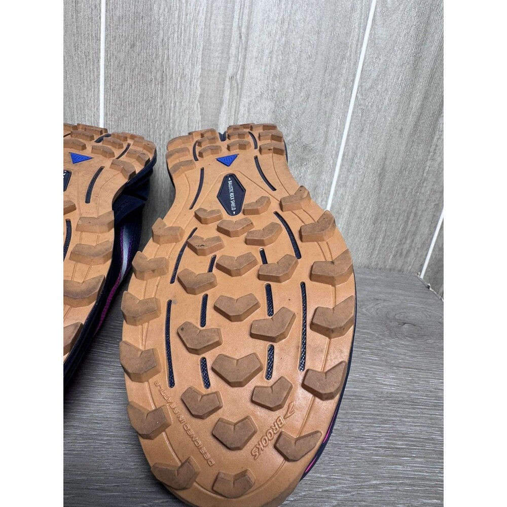 Brooks Cascadia 16 Women's Trail Running Shoes Pink Navy Blue Purple Size 8.5 - Picture 8 of 9